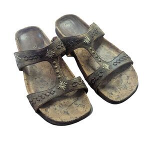 🛍️Earth Brown Leather Sandals with Flat Sole